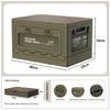 Foldable Storage Box, Indoor Household Outdoor Camping Side Door Wooden Cover Folding Storage Box, Car Trunk Storage Box