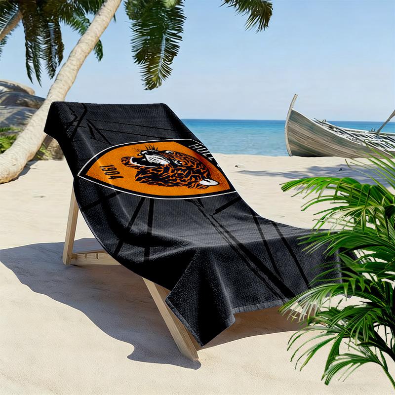 Hull City A.F.C Print Beach Towel, Large Soft Quick Dry Towel for Beach Camping Swimming