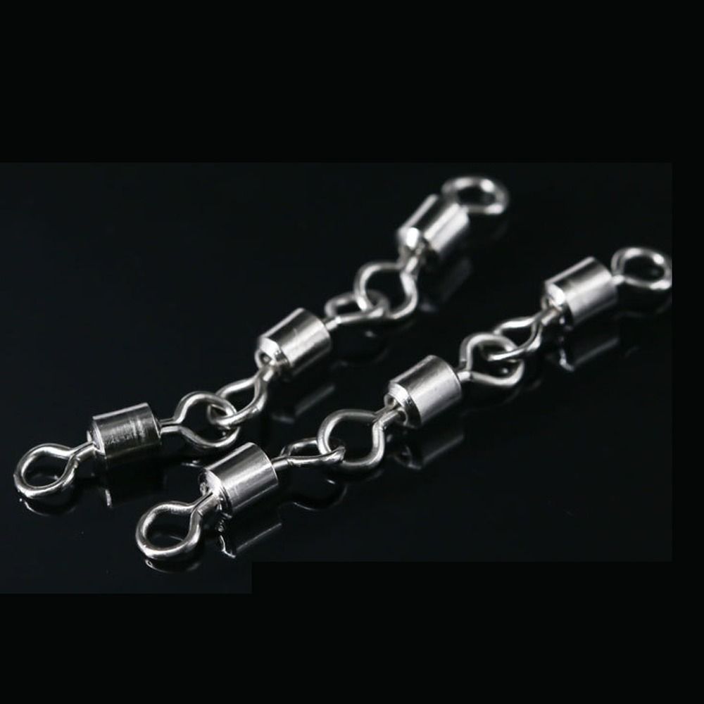 10PCS Гнучке обертання для риболовлі Rolling Swivel 8-Shape Rolling Rolling Connector Flying Fishing