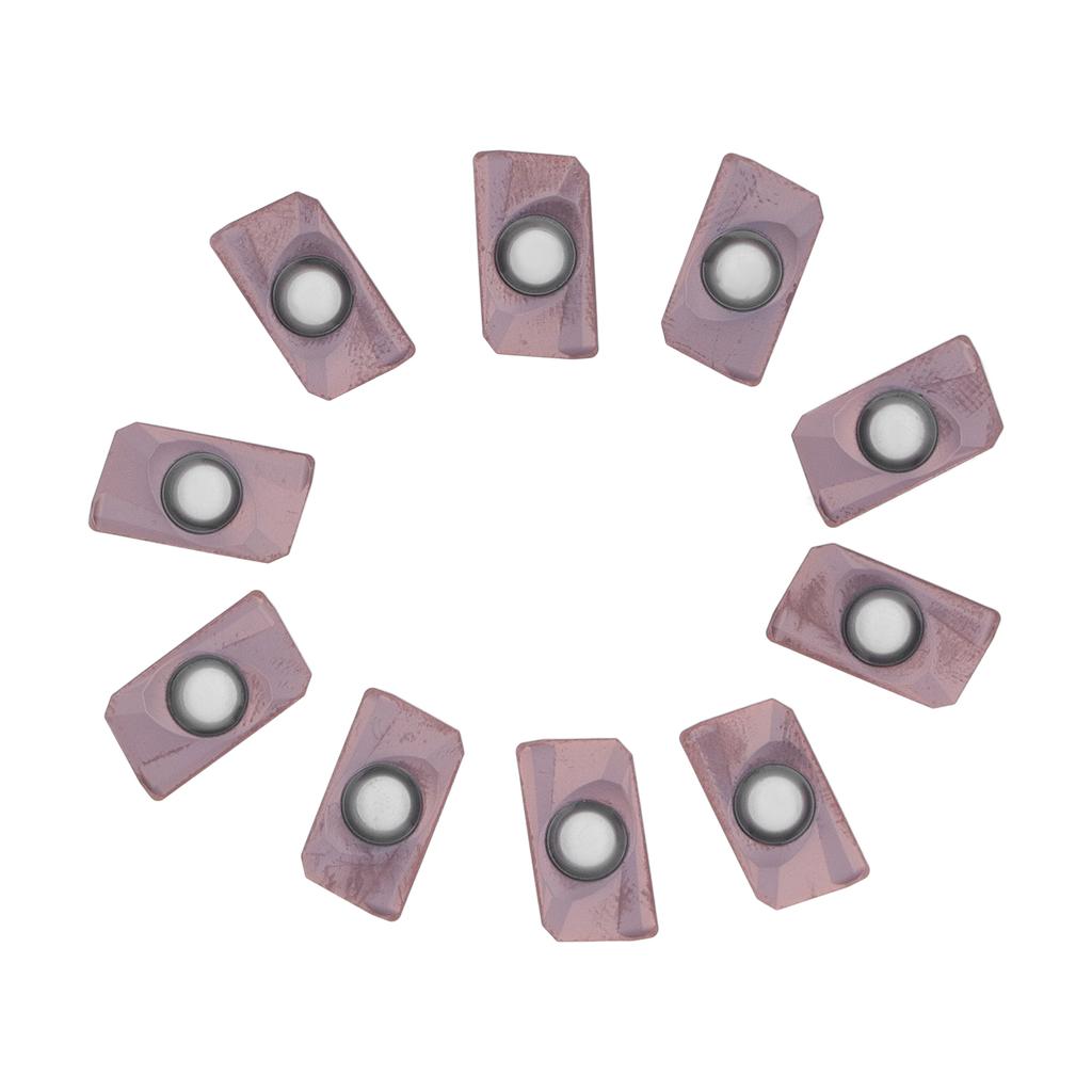10 Pcs Milling Inserts Indexable Carbide Lathe Cutting Tools Multi Usage CNC Turning Finishing Blades with Storage Box
