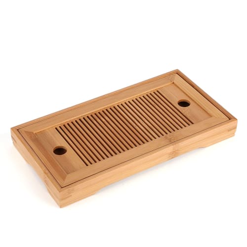 Asixx Chinese Tea Ceramic Water Storage Tea Tray Bamboo Rectangular Water Storage Tea Ceremony Tea Ceremony Chinese Tea Utensil Tea Tray Tea Stand