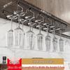 Stainless Steel Hanging Wine Glass Rack for Upside-Down Storage