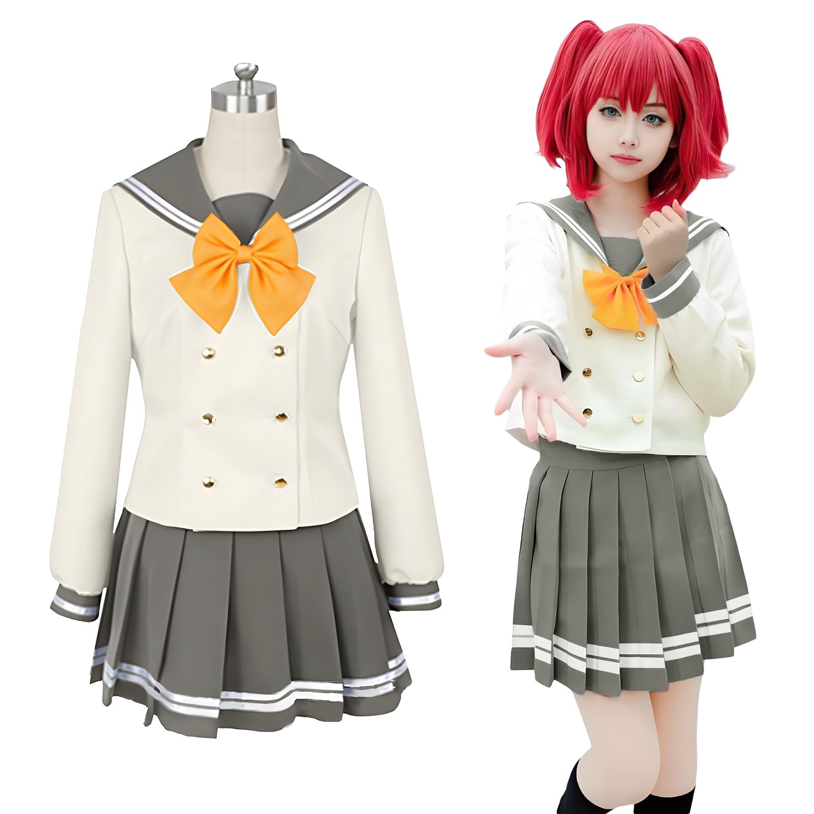 

Костюм для косплея Love Live! с желтым цветом школы Уранохоси Гакюэн, ЛЮБОВЬ, Ёсико, Руби, Ханамару, школьный сценический наряд для взрослых, желтый размер [Отличное качество]
