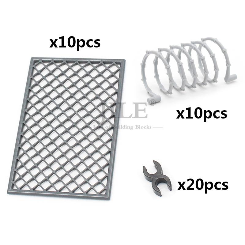 MOC Commando Special Forces Army Soldier Figures Military Base Barbed Wire Weapon Equipment Sandbags Bricks Building Blocks Toys