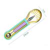 1PC Multifunctional Fruit Digging Ball Spoon Stainless Steel Watermelon Digging Ball Spoon Double Head Melon Fruit Carving Tool