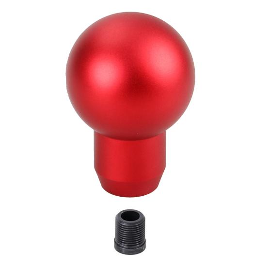 Universal Car Shift Knob, Aluminum Manual Gear Stick, Weighted Round Ball with 3 Adapters for Truck SUV красный