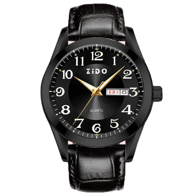 High-End Fashion Men'S Watch Light Luxury Versatile Automatic Quartz Luminous Old Man'S Watch Big Number