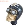 Y4UA Elegante Pomo de Palanca de Cambios con Cabeza de Calavera con Adaptador Decoraciones para Palanca de Cambios Manual Manija de Cambios Manuales para Mejora del Interior del Coche