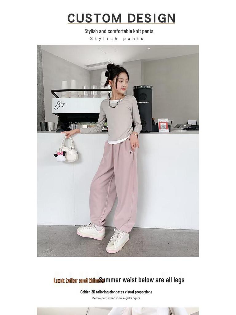 2025 Trendy Wide-Leg Casual Pants for Girls - Autumn Collection