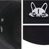 Unisex Embroidered Cute Dog Foldable Bucket Hat Beach Sun Hat Street Headwear Outdoor Cap Men and Woman Hat