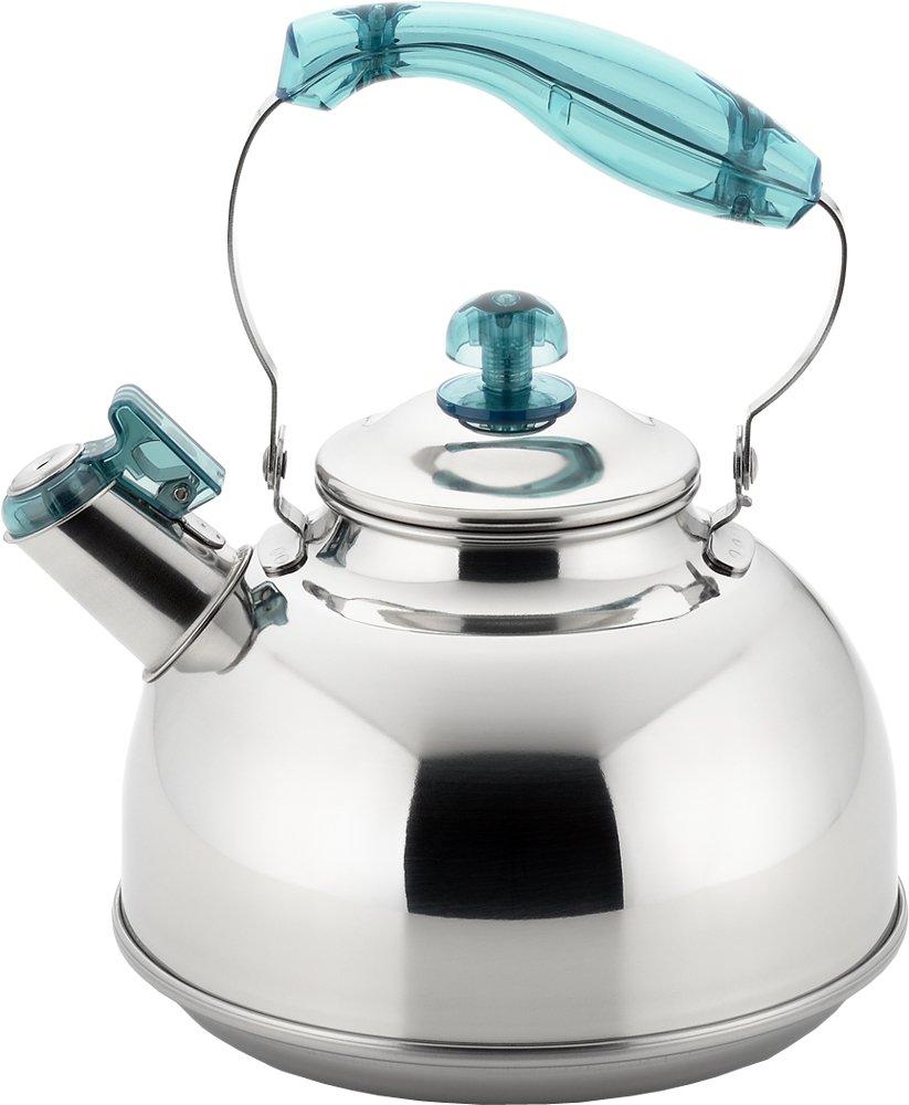 

Nudie Свистящий чайник IH, Сделано в 1214924, 2,5 л, Совместимый, Синий, Япония, синий