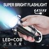 Kids Flashlight Keychain,Rechargeable LED Torch for Children's Camping,Night Reading,Outdoor Adventures,COB Light,Emergency Lamp