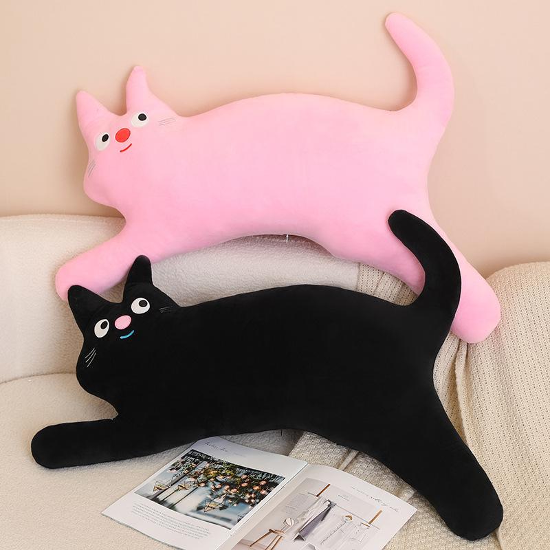 Cute Cat Throw Pillow Plush Toy Kitten Doll Home Sofa Pillow Cushion Girl Doll