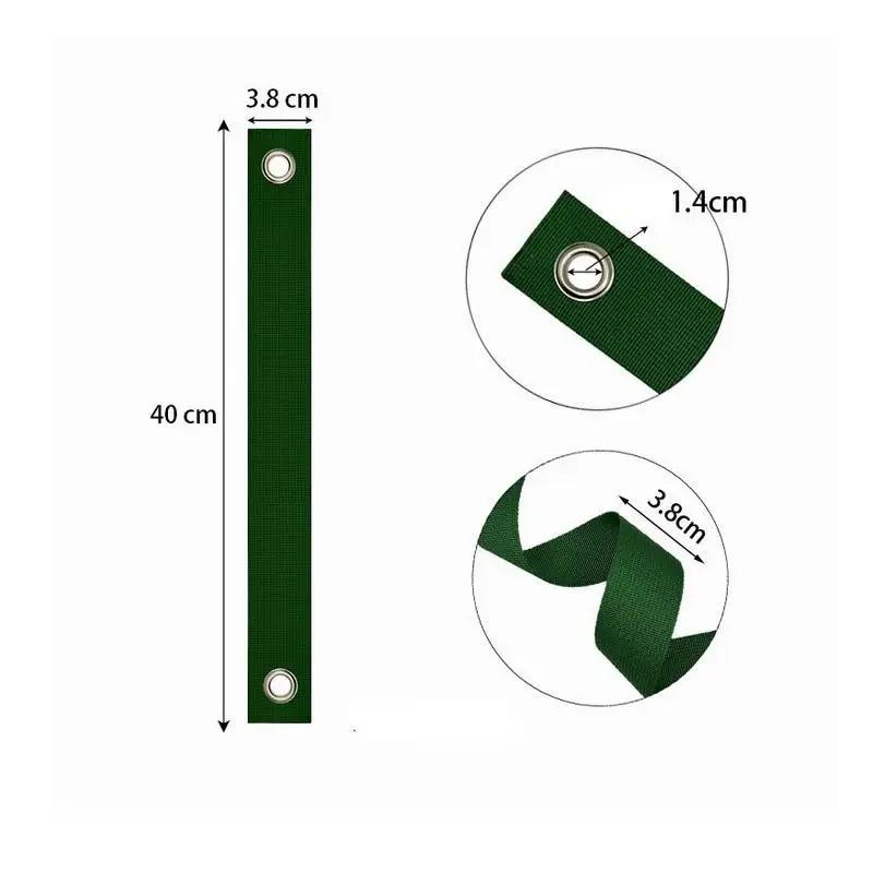 Reusable Tree Support Straps Windproof Anti-Hurricane Tree Staking Straightening Ties with Grommets Yard Accessory