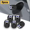 5PCS Aluminum Alloy Car Wheel Tire Valve Caps Dustproof Stem Cover for Rdesign XC60 XC90 XC40 V50 V60 EX30 S60 C30 V70 AWD