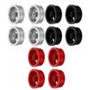 4Pcs RC Car Wheel Rim Aluminum Alloy Sturdy Structure Stylish Look Wheels Hub Rim for MN82 RC Car