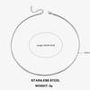 Classic Stainless Steel Round Snake Chain Choker Necklace For Women 0.9mm-2.0mm Gold Silver Color Daily Fashion Female Jewelry