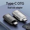 USB-C OTG Adapter for Charging and Earphones, Compatible with Apple 15 & Huawei Android Phones, PD 10W Support.