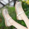 Fashion GKTINOO Genuine Leather Ladies Flats Summer Shoes Woman Platform Casual Loafers Hollow Round Toe Soft Comfort Sandals Female