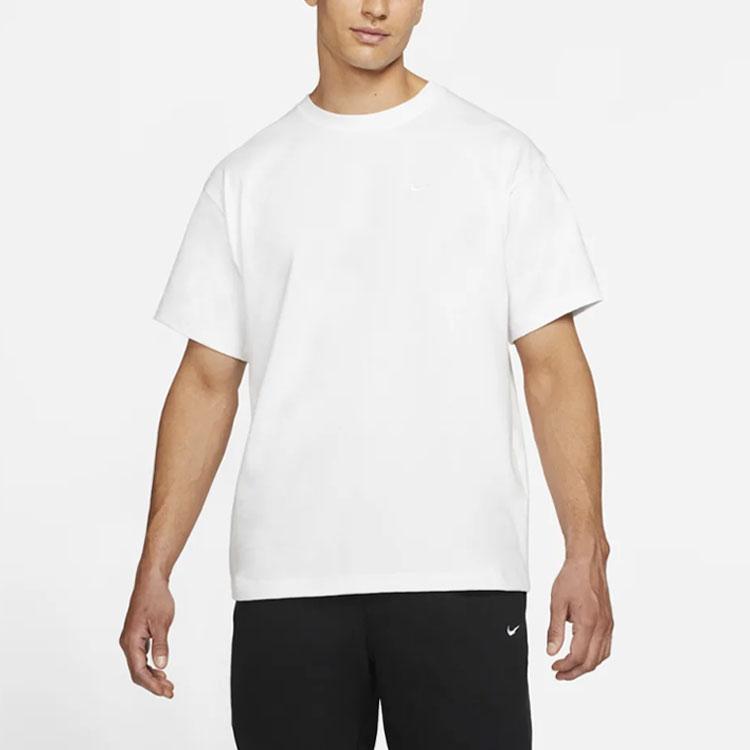 Nike Solid Color Sport Crew Neck T-Shirt Men Tops White CQ4006-100