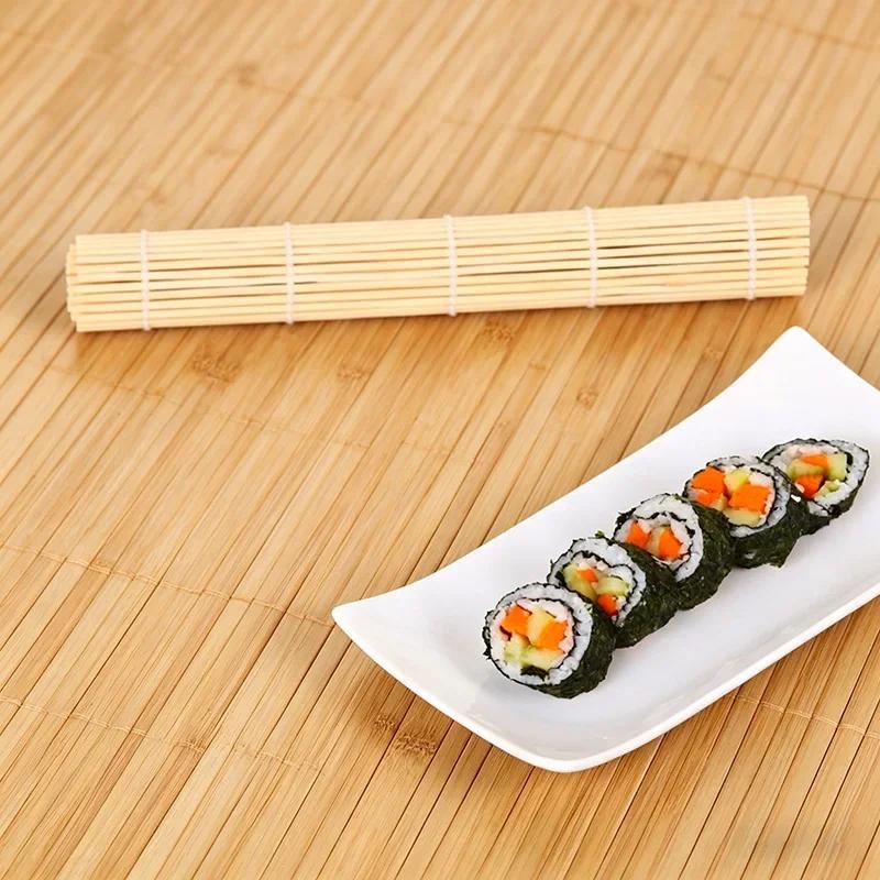 Sushi Rolls Set Sushi Curtain Rolling Mat Onigiri Molds Makeup for Rolls Rice Balls Rice Mold Shaper Sushi Maker Kit Rying Pan