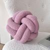 Modern Minimalist Sphere Pillow With Teddy Fleece Cover For Lounge And Sofa Decor