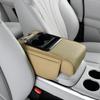 Copertura Console Centrale Auto, Copertura Pad Bracciolo in Pelle PU, Tappetino Universale Scatola Portaoggetti Sedile Bracciolo Auto Impermeabile
