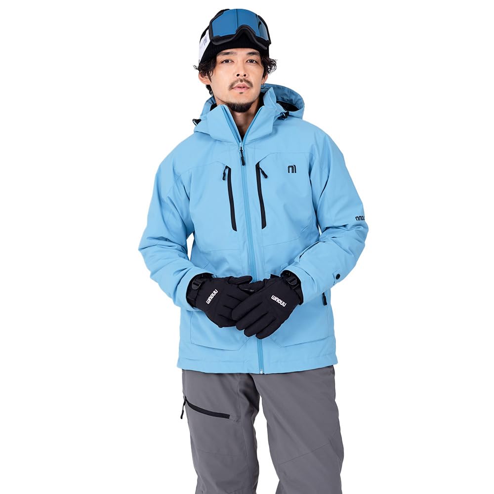 NNOUM Ski Wear Made in the Same Factory as Water Adjustable Available in a Variety of Perfect for Snowboarding Men's Set, High-End Brands,