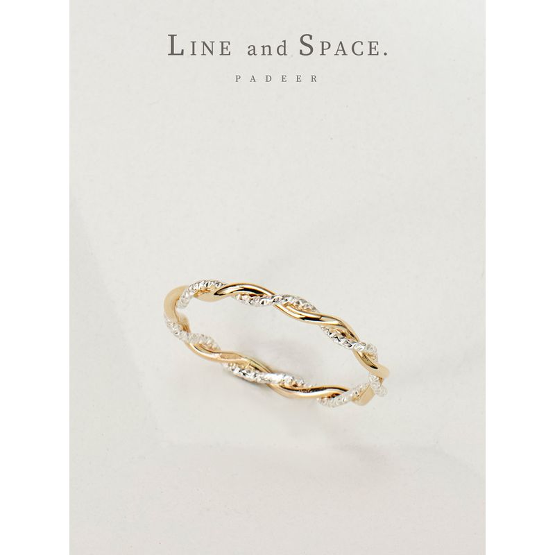 Accessible Luxury Sterling Silver Contrast Color Faceted Ring for Women Niche Style Gilded