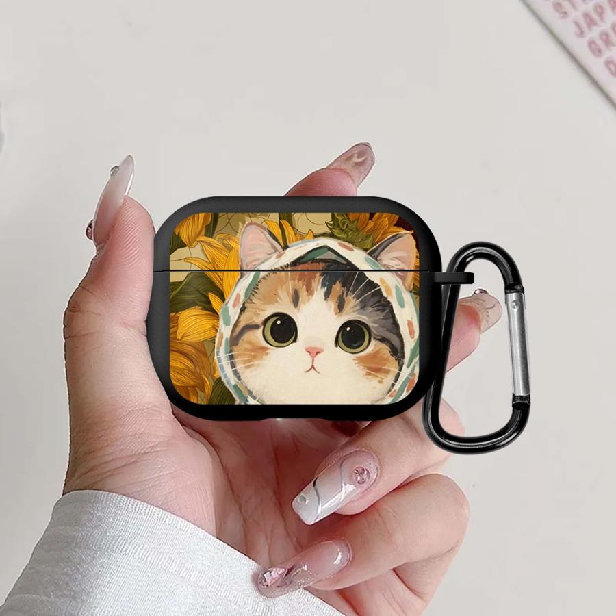 Comforting Cat Earphone Cases Cover Case For Airpods Pro3 4 Pro2 3 Pro 1 2