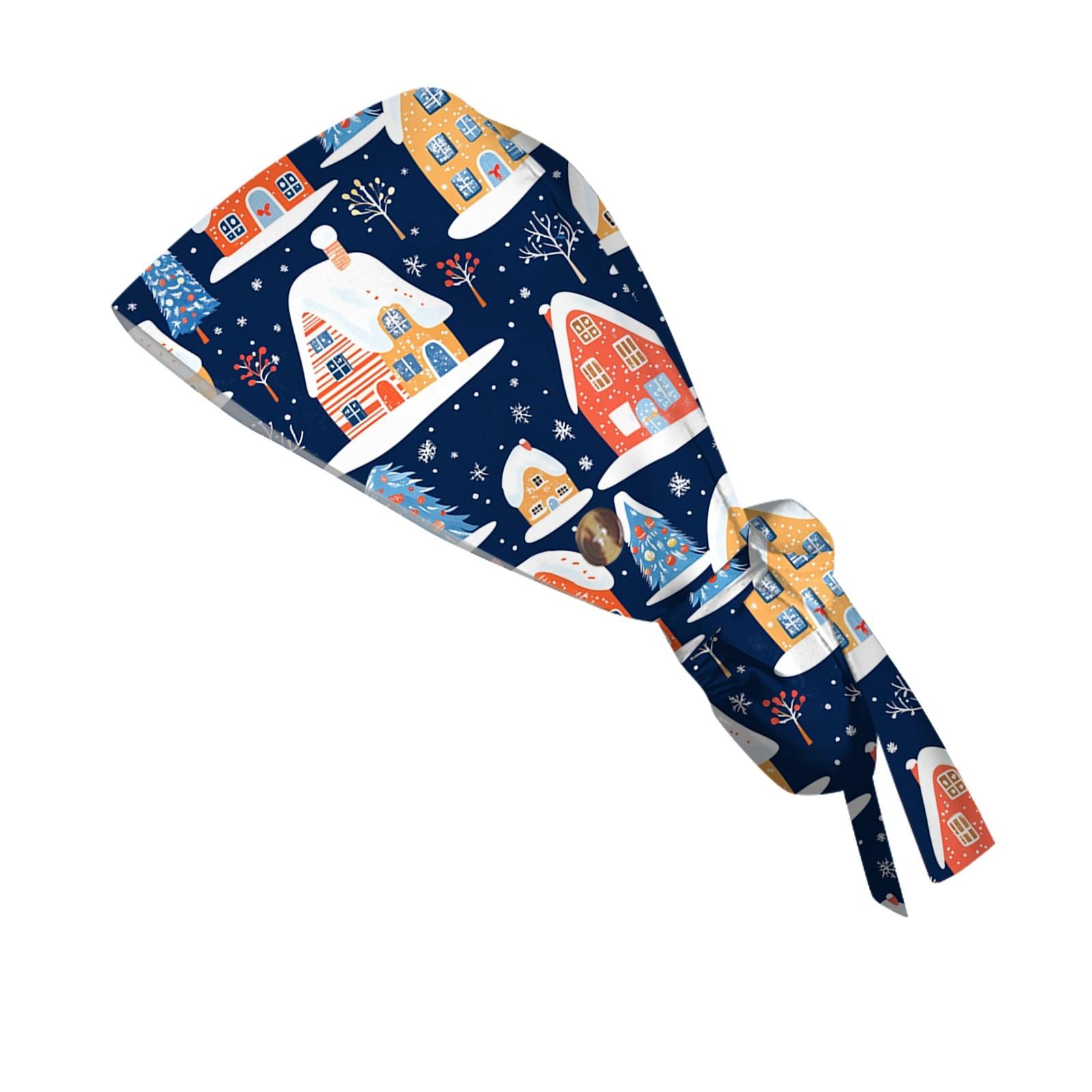 

Модная рождественская рабочая кепка с принтом, повседневная женская кепка с хвостиком, кепка с постиранной головкой, кепка Baotou One Size