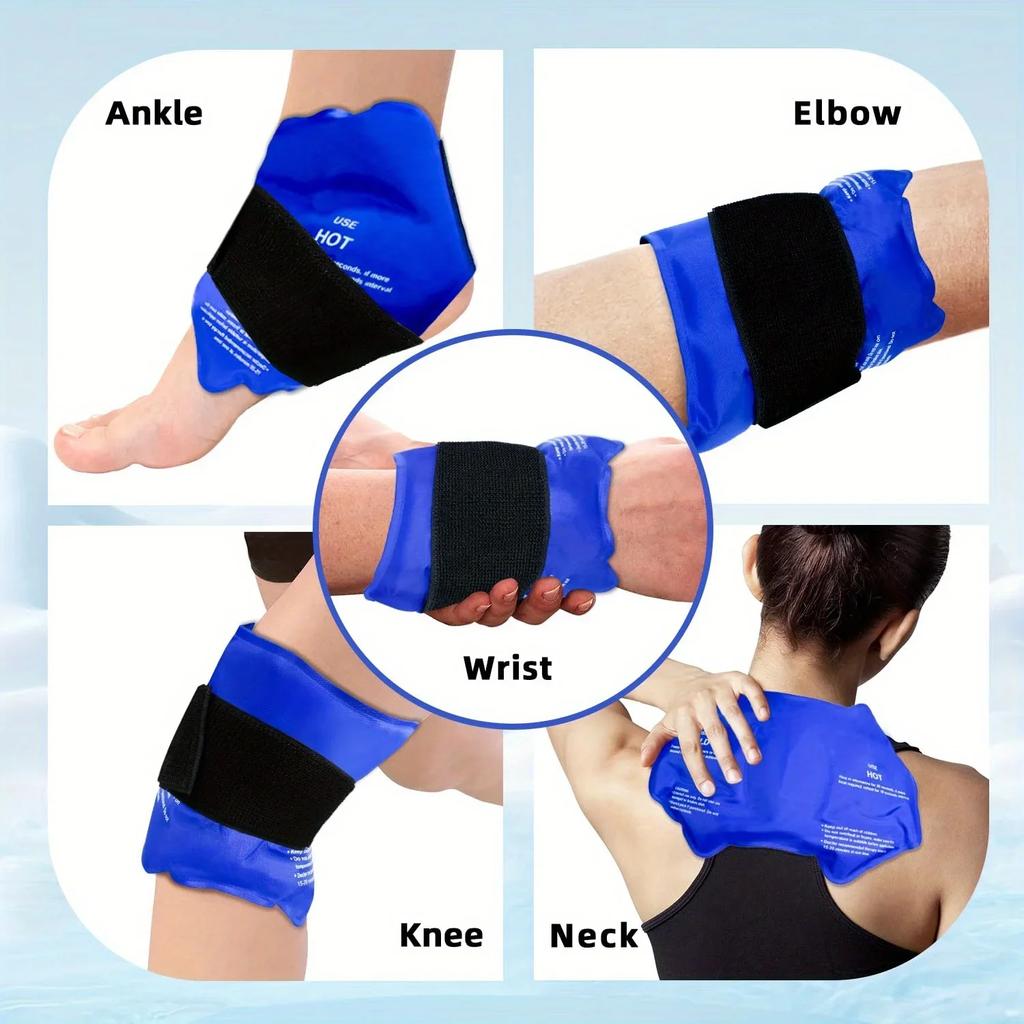 Ankle Ice Pack Wrap for Sprained, Ice Pack for Ankle Inuries Reusable, Cold Therapy for Ankles Swelling, Post Surgery Recovery