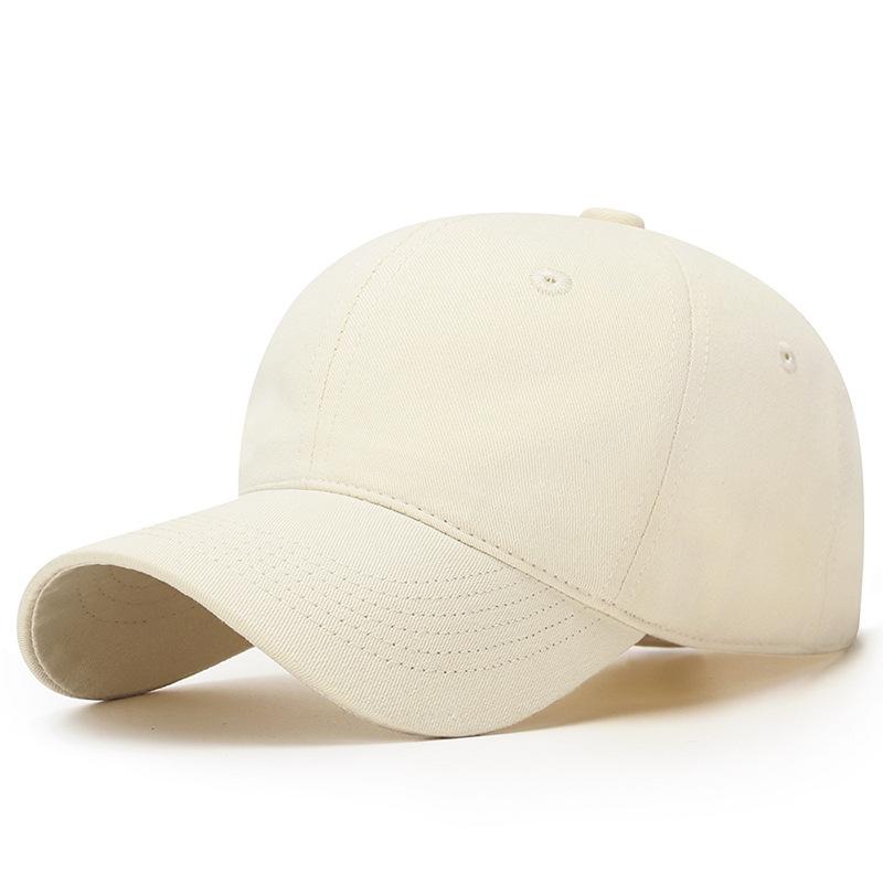 

Мягкий верх, открывающий лицо, маленькая бейсболка, женская корейская версия, простая однотонная, шляпа с большой окружностью головы, мужская широкополая, кепка с козырьком Adjustable светло-бежевый