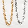 Elegant Pearl Beaded Necklace, French High-end Alloy Temperament Cold Wind Neck Chain