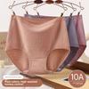 Big Size Lady Spring and Autumn Cotton Antibacterial Crotch High Waist Belly Wrap Hip Briefs