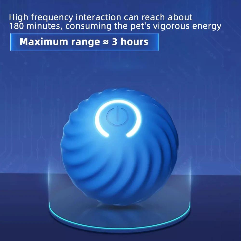 Pet Toy Ball Electronic Interactive Smart Moving Gravity Jumping Interactive Pet Products Rechargeable Electronic Toy Ball Dog
