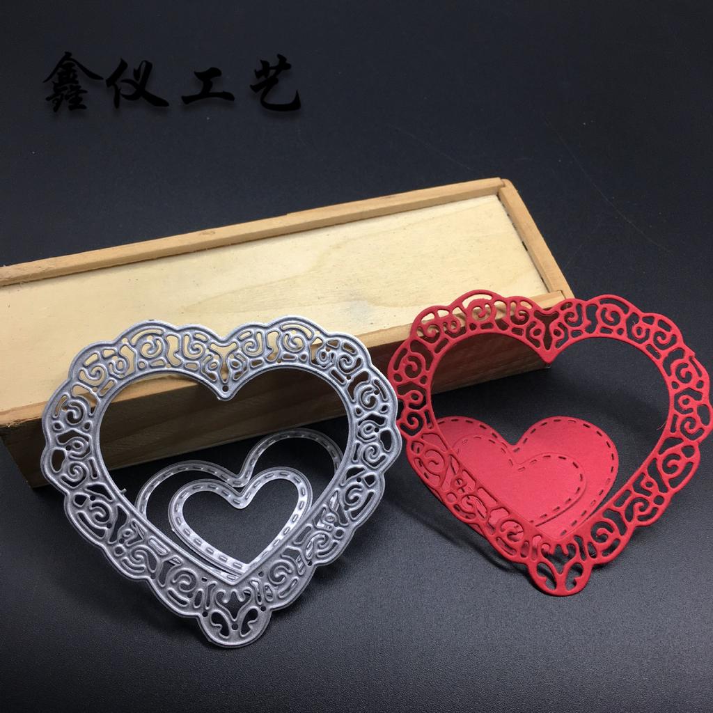 Heart Scrapbook Craft Dies Scrapbooking Die 3D Stamp DIY Scrapbooking Card Making