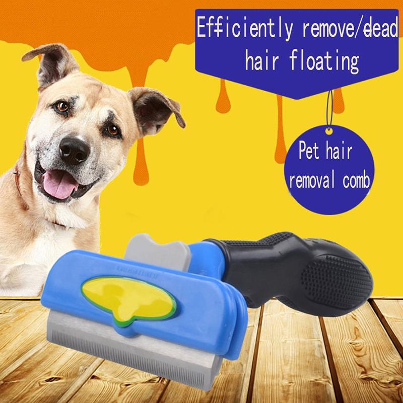 Handle Shedding Pet Cat Dog Hair Brush Grooming Trimmer Comb Pet