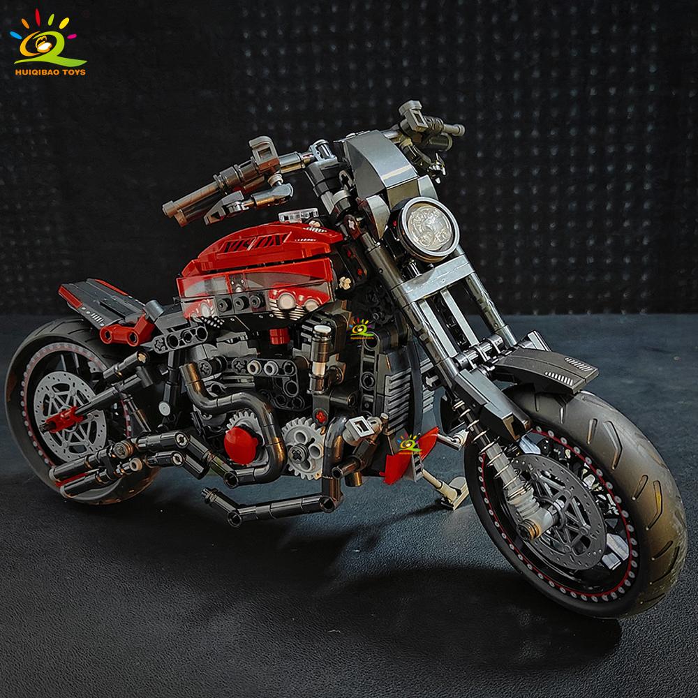 826PCS MOC Motorbike Model Building Blocks Technical Moto Bricks Toy for Kids Boy Children Adult Collection Ornaments