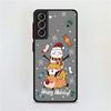 Matný kryt s motivem sněhu a veselými Vánocemi pro Samsung Galaxy S22 S20 S21 FE S10 S9 Plus S8 Capa Note 20 Ultra 10 Lite Phone Fundas