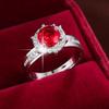 Luxurious Round Zircon Copper Ring: Elegant & Versatile Women's Jewelry