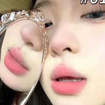 Soft Pink Sweet Guava Color Lipstick Lip Glaze, Non-Stick Matte Lip Mud, Olive Skin Tone, Brightening Effect, Korean Makeup for Girls