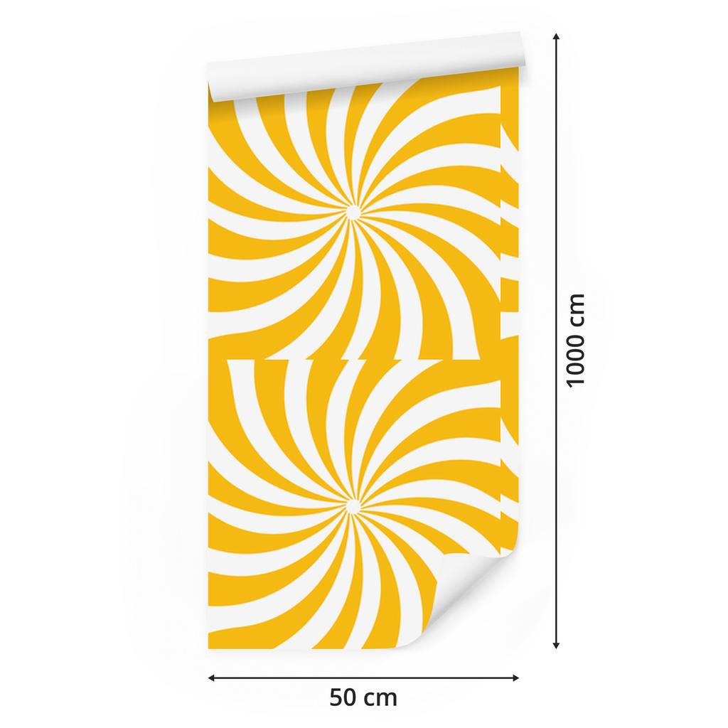 Hippie Background Wallpaper Gold and White for Living Room and Bedroom 50x1000