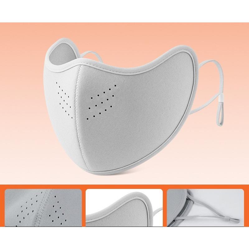 

WinterWarmMaskGirls High School AppearanceLevelBreathableHoleCyclingCold and WindProtectionEye-protecting Corner Australian Velvet Three-dimensional серый