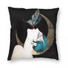 Butterfly Kiss French Flapper Pillowcase Polyester Linen Velvet Pattern Zip Decorative Pillow Case Room Cushion Case