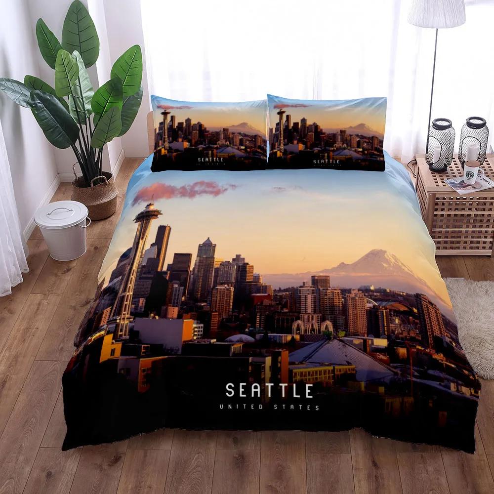 Beautiful Night Scene Paris Bedding Collection King Queen Double Full Twin Single Size With Bed Linen Collection No Linen For Adult Kid Quilt Cover
