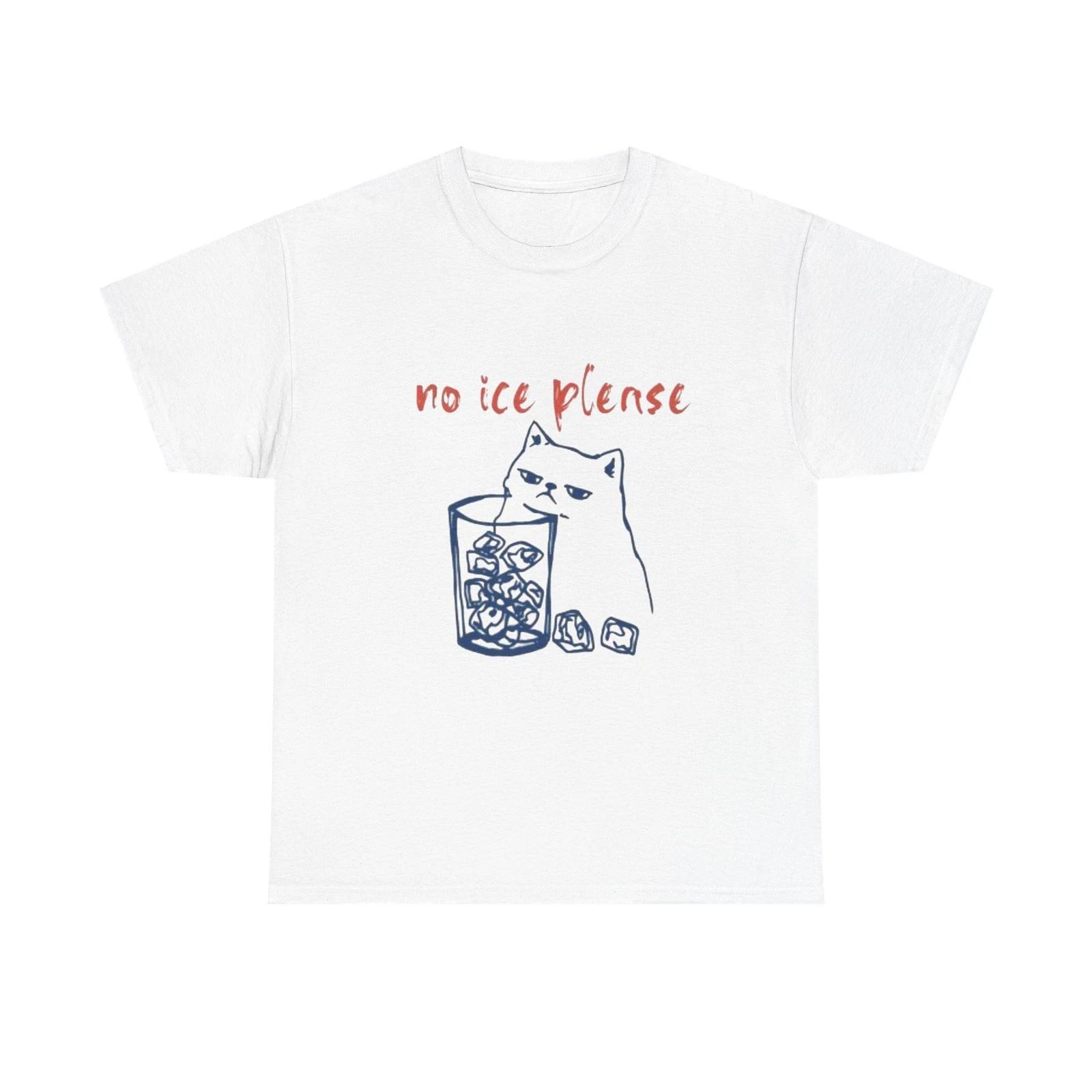 Grumpy Cat No Ice T-shirt Short Sleeve shirt - Cat Shirt - funny shirt S