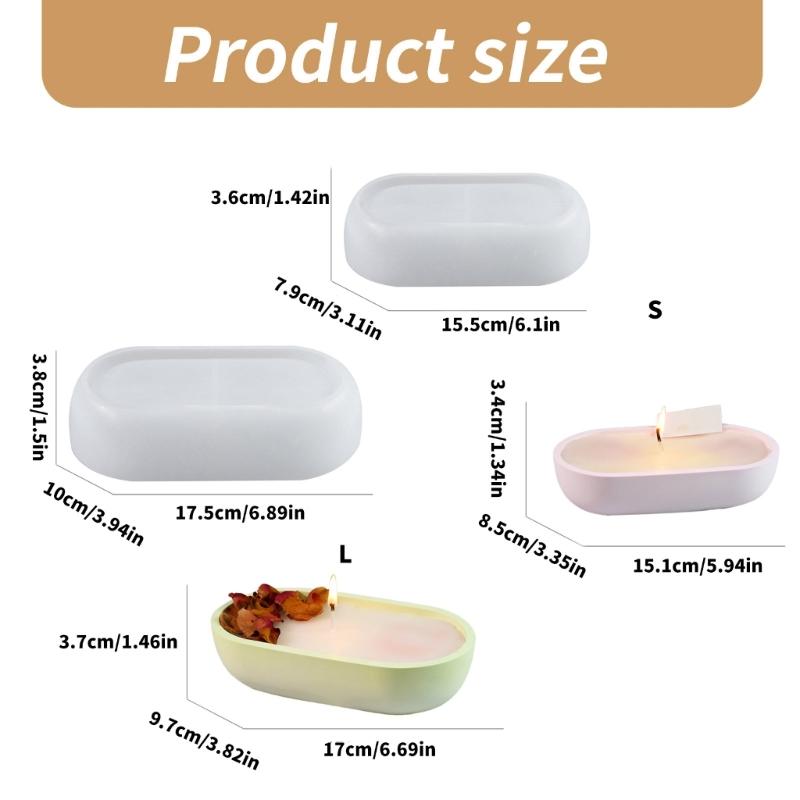 Candle Jars and Storage Pots Mold Multiuse Silicone Candle Pots Mold for Homemade Vase and Candle Holder Container