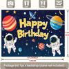 2D flat surface 1-piece space-themed photography backdrop fabric suitable for decoration at birthday parties