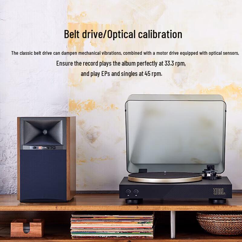 JBL Authentics 300 Speaker & Spinner BT Turntable Set CN Plug (adapter Included) (CN Version)